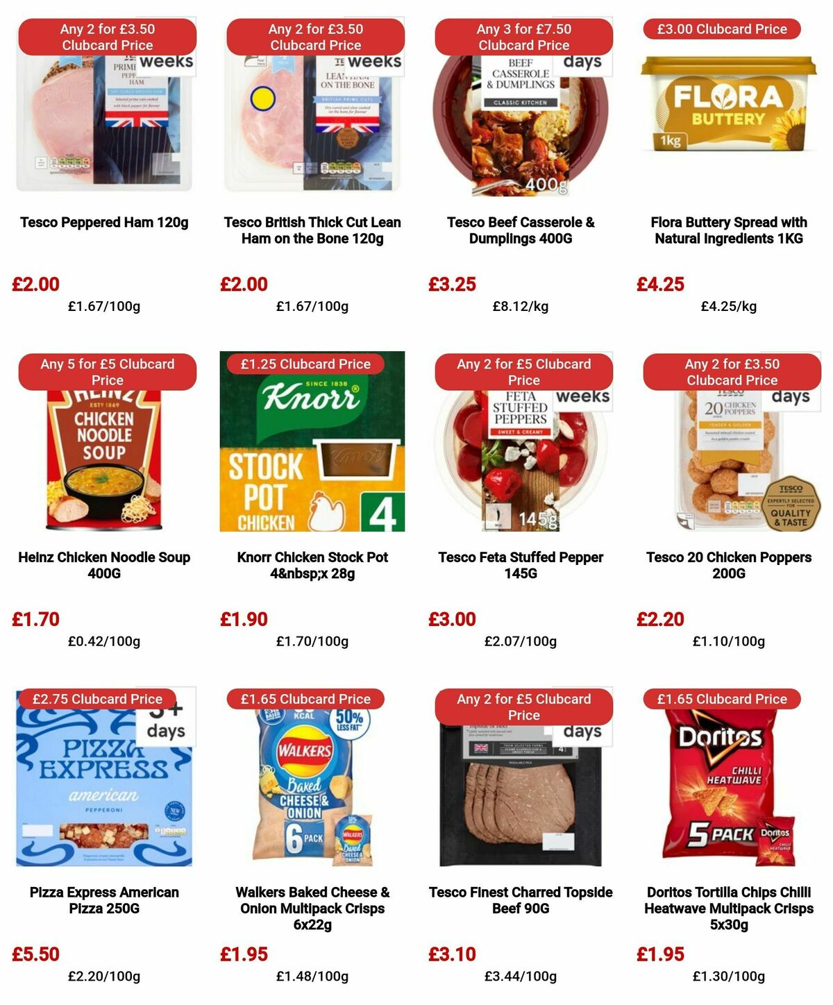 TESCO Offers from 25 April