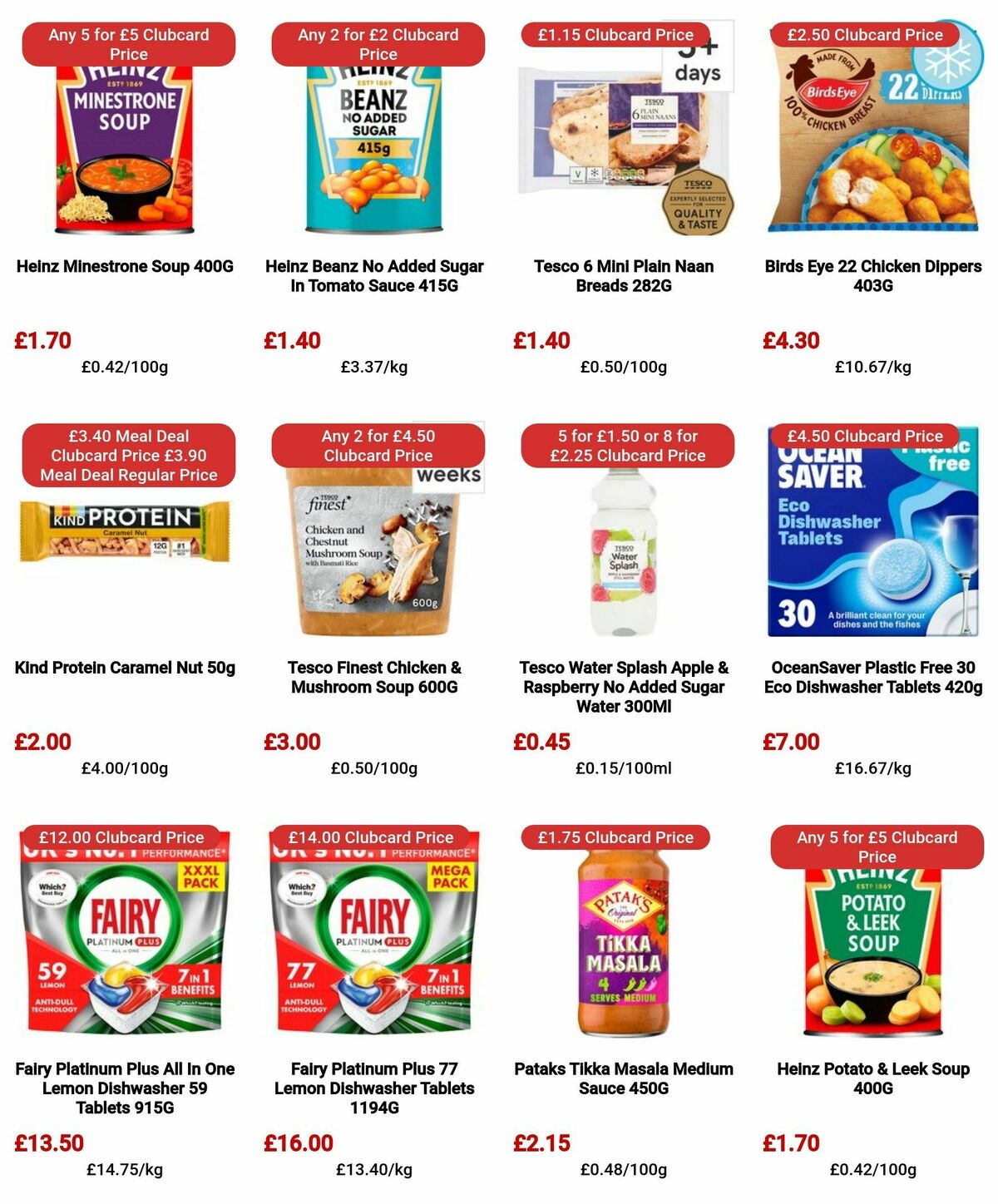 TESCO Offers from 25 April