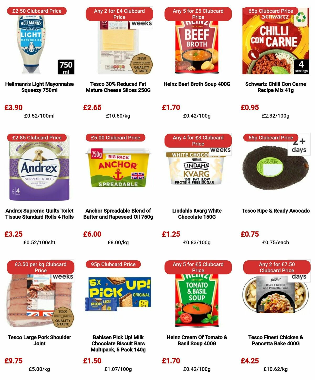 TESCO Offers from 25 April