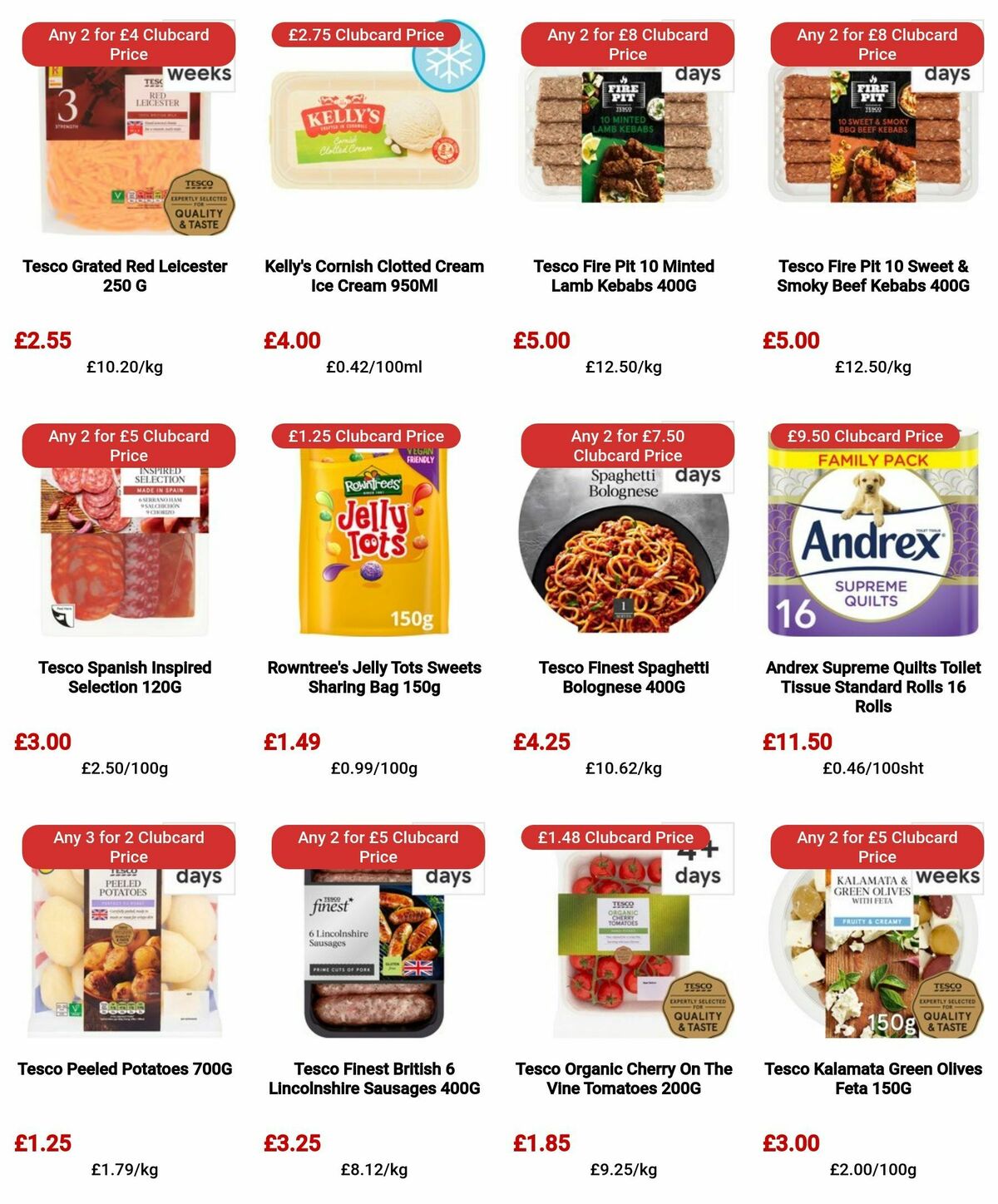 TESCO Offers from 25 April