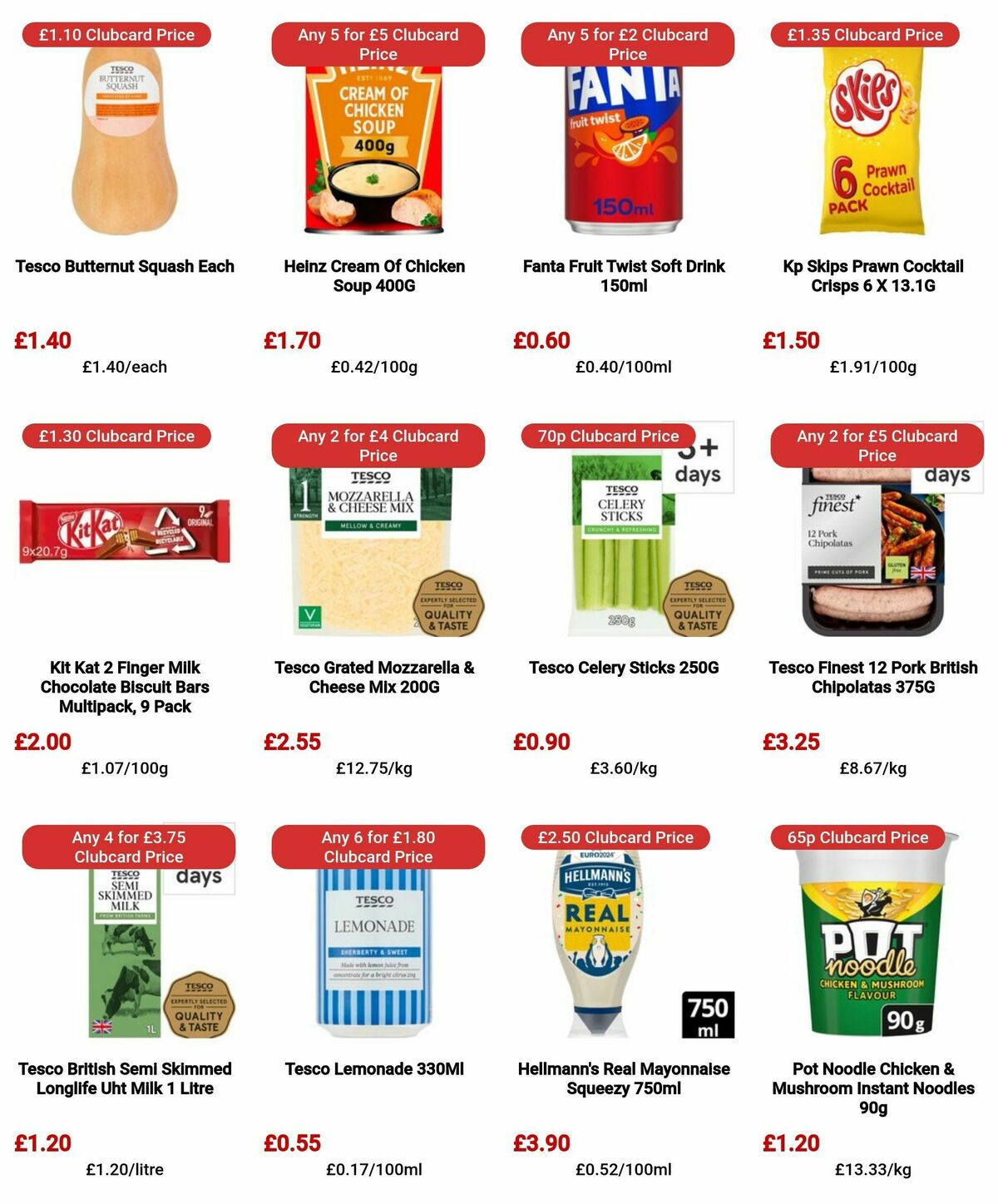 TESCO Offers from 25 April