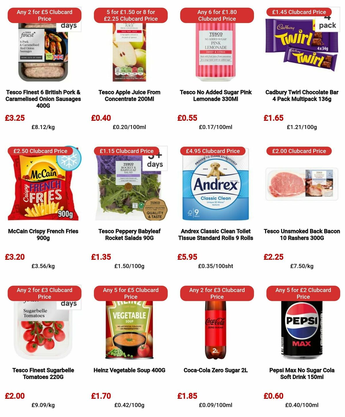 TESCO Offers from 25 April