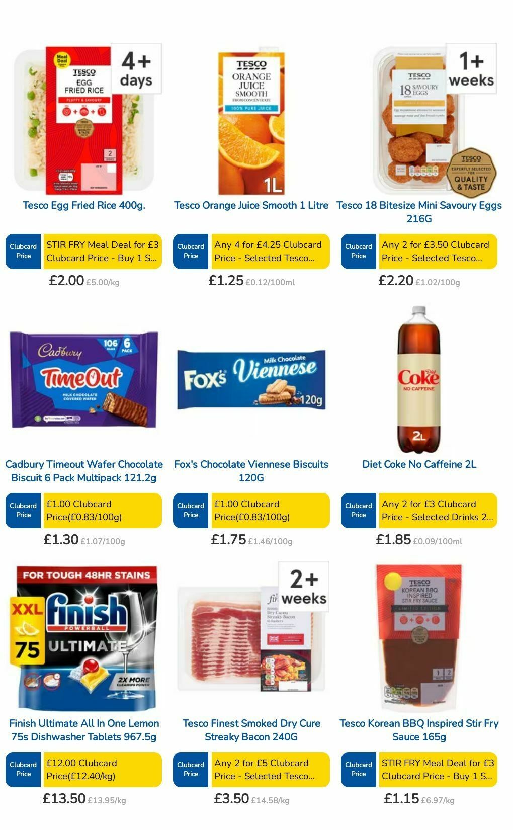 TESCO Offers from 4 July