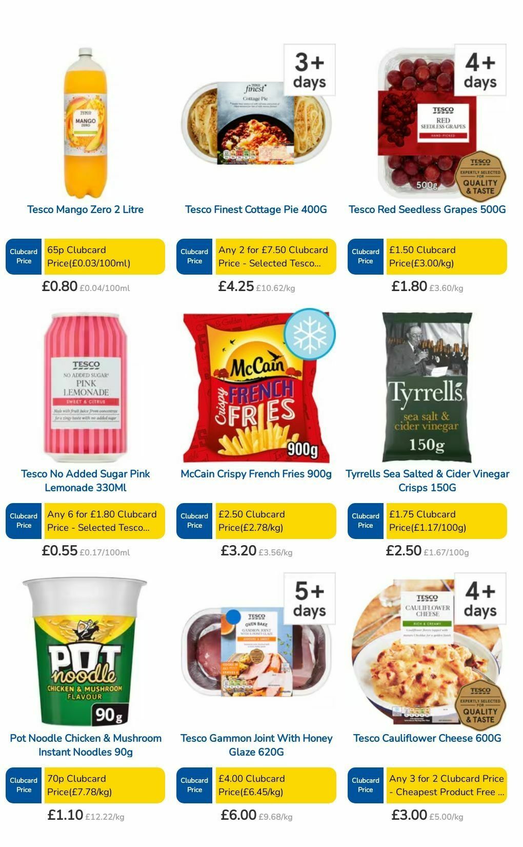 TESCO Offers from 4 July