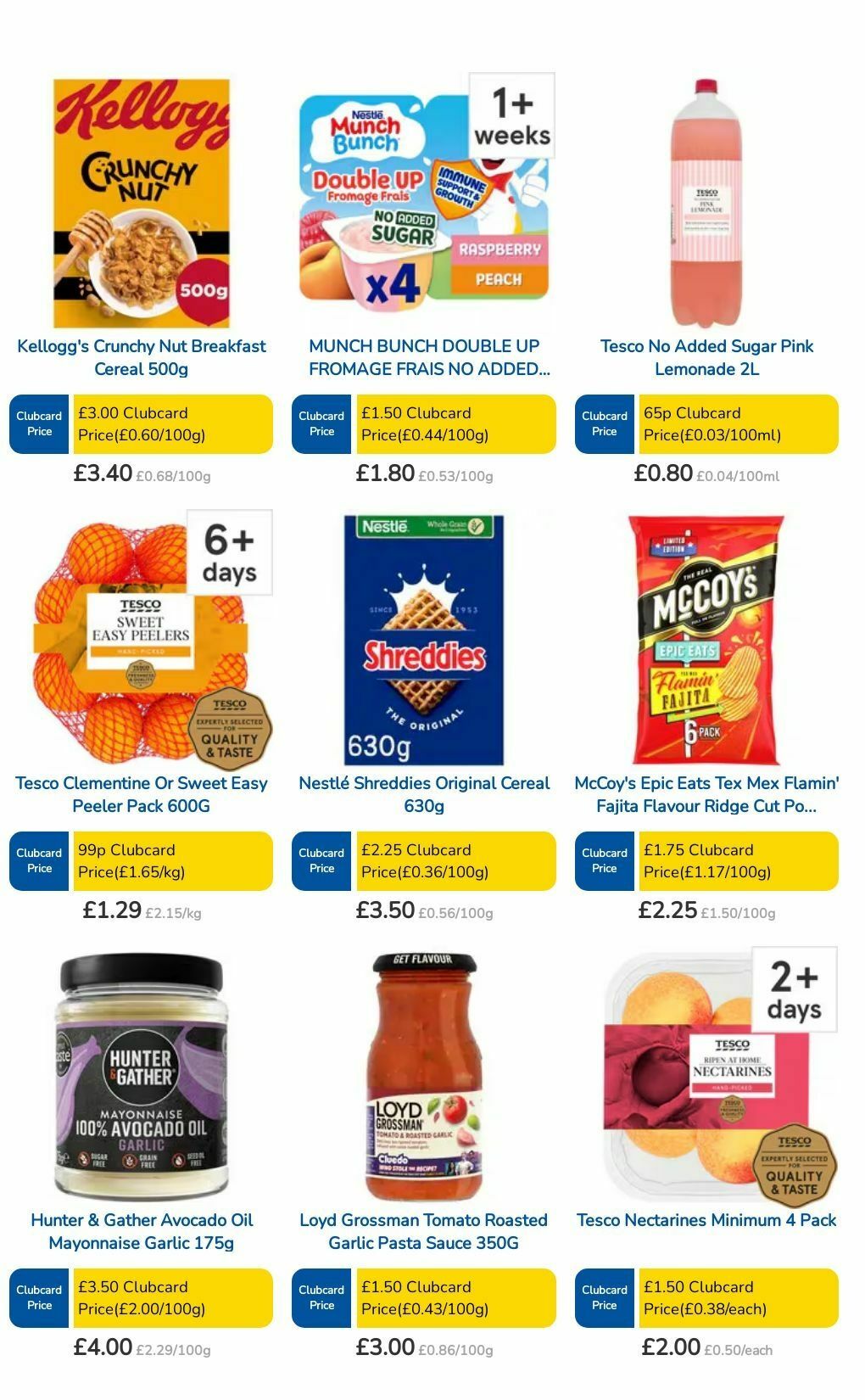 TESCO Offers from 4 July