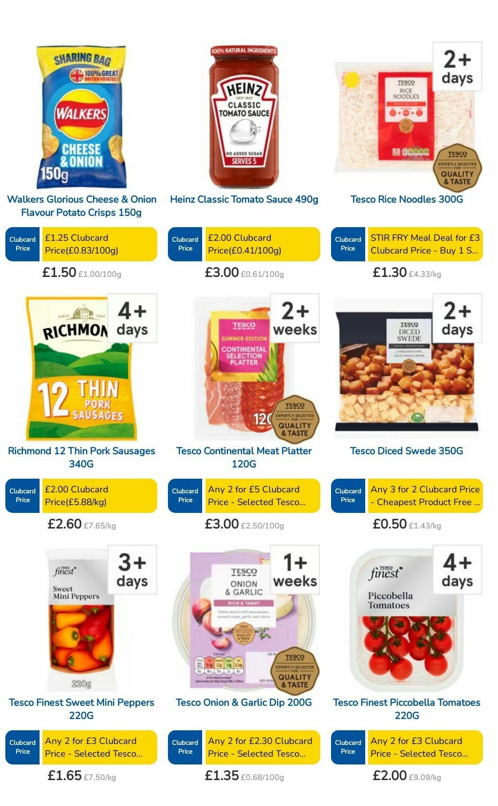 TESCO Offers from 11 July