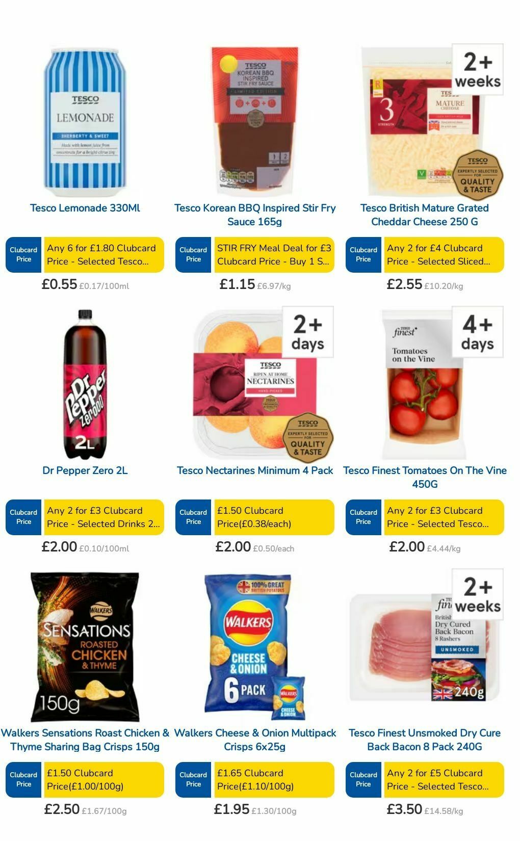 TESCO Offers from 11 July