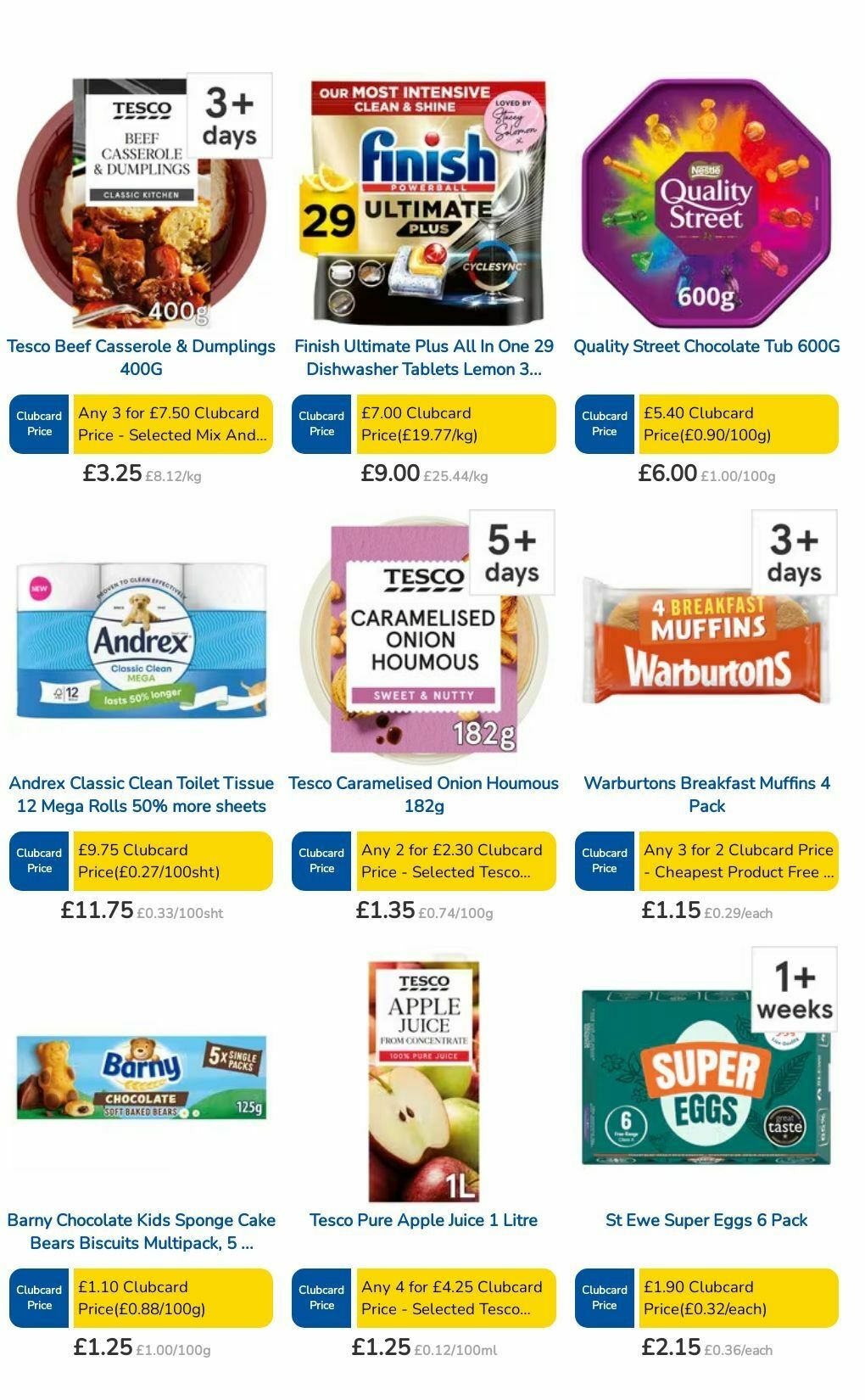 TESCO Offers from 11 July