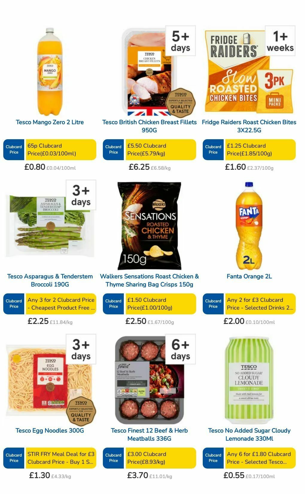 TESCO Offers from 18 July