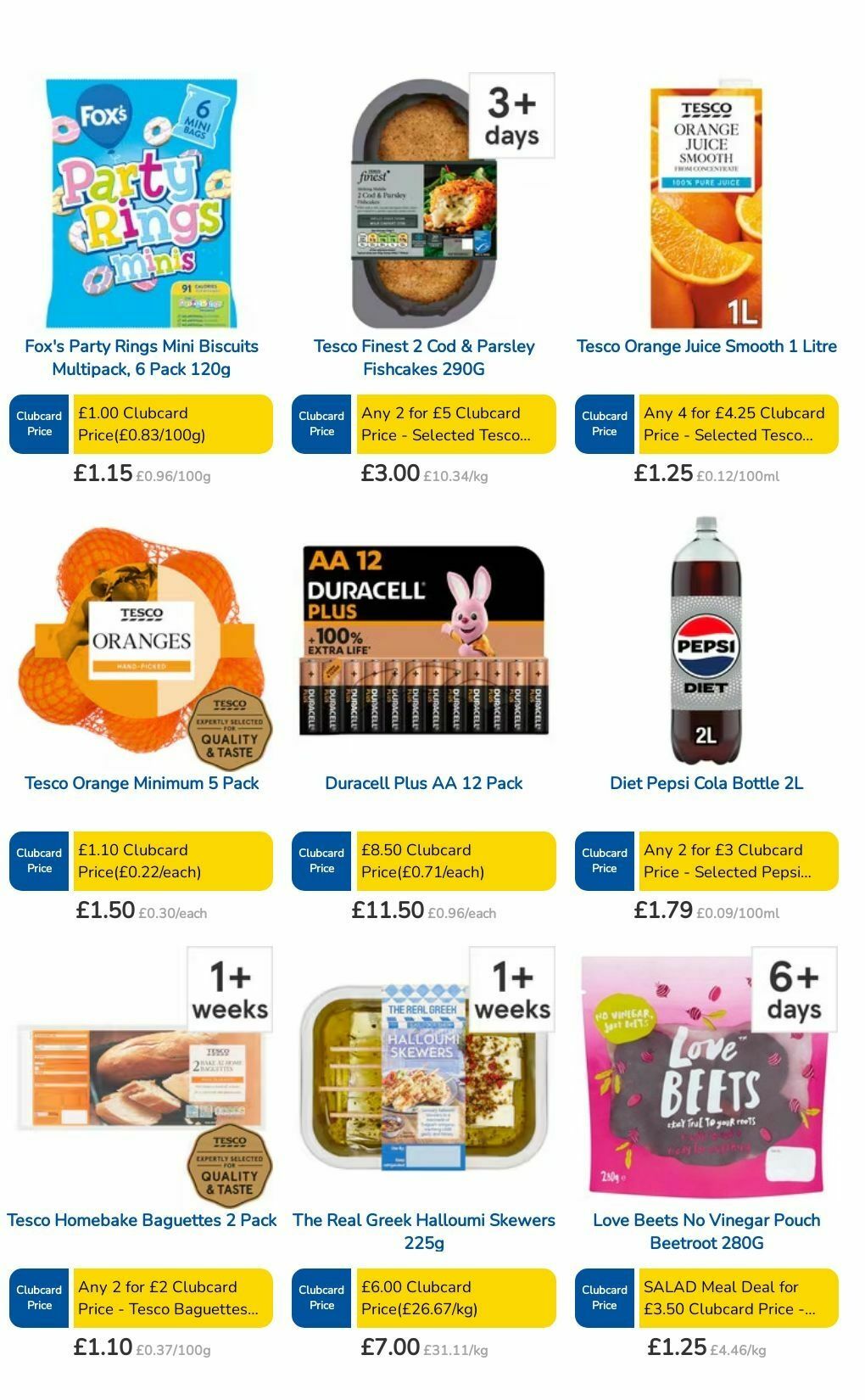 TESCO Offers from 18 July