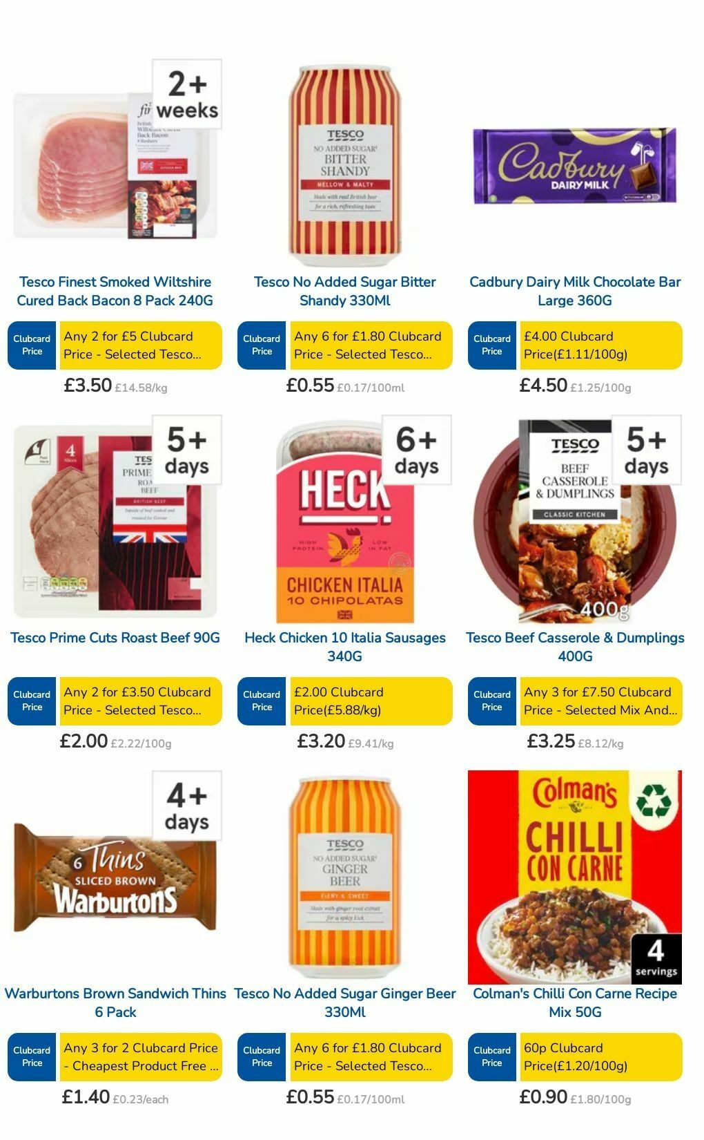 TESCO Offers from 18 July