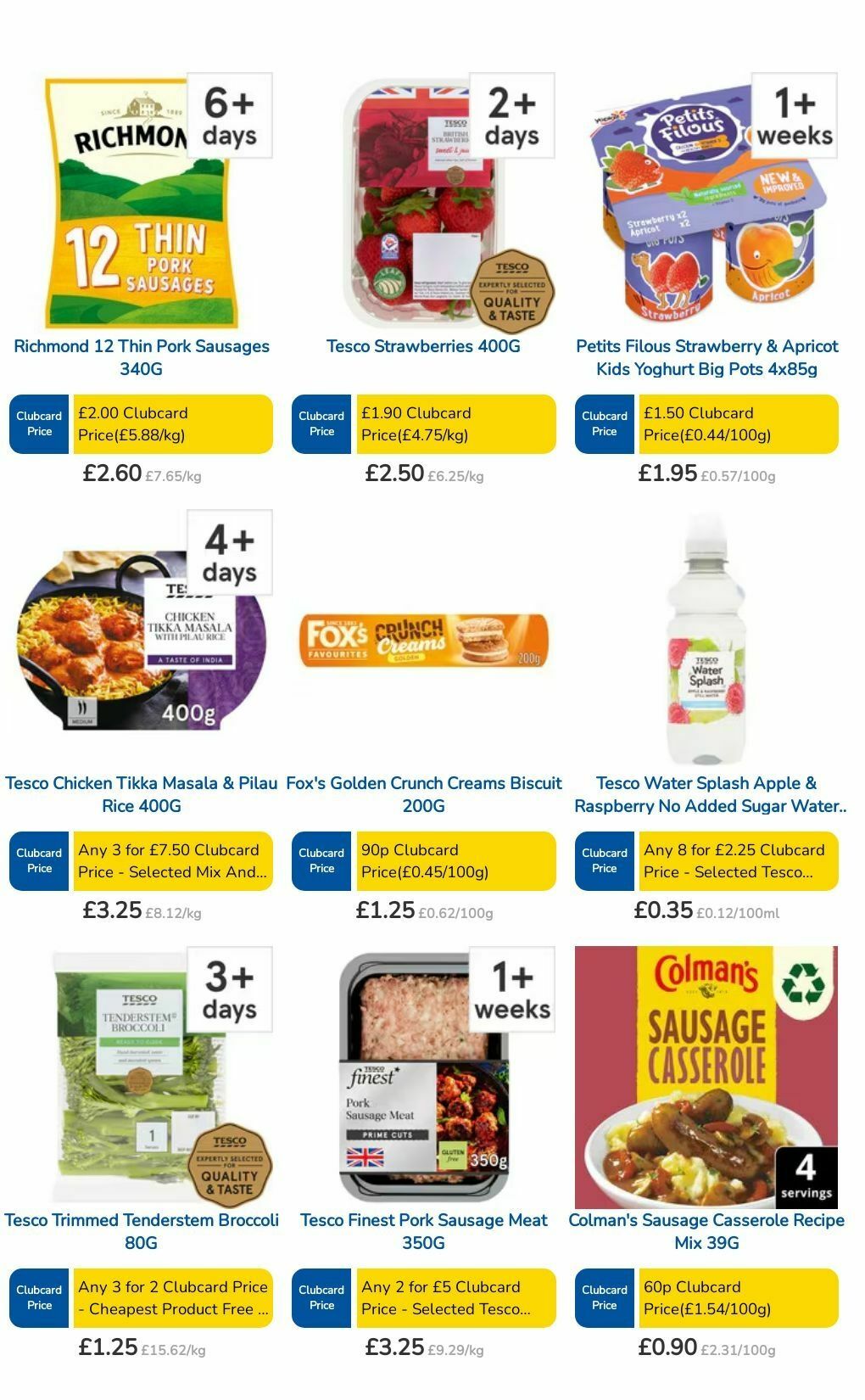 TESCO Offers from 18 July