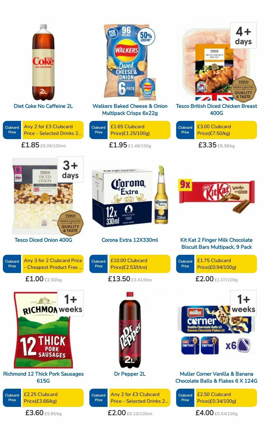 TESCO Offers from 18 July