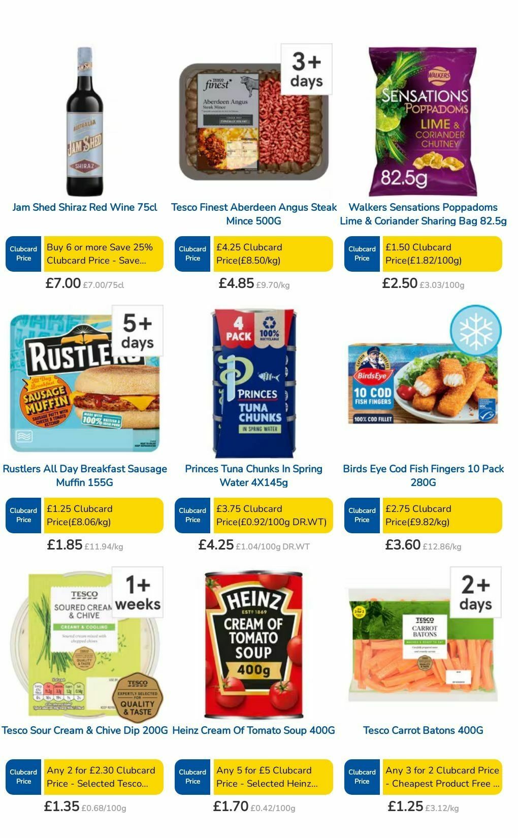 TESCO Offers from 25 July