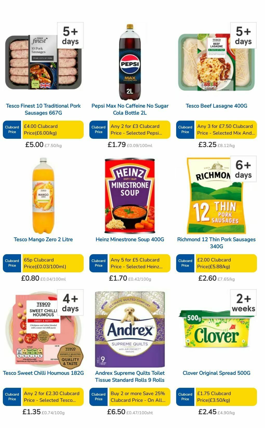 TESCO Offers from 25 July