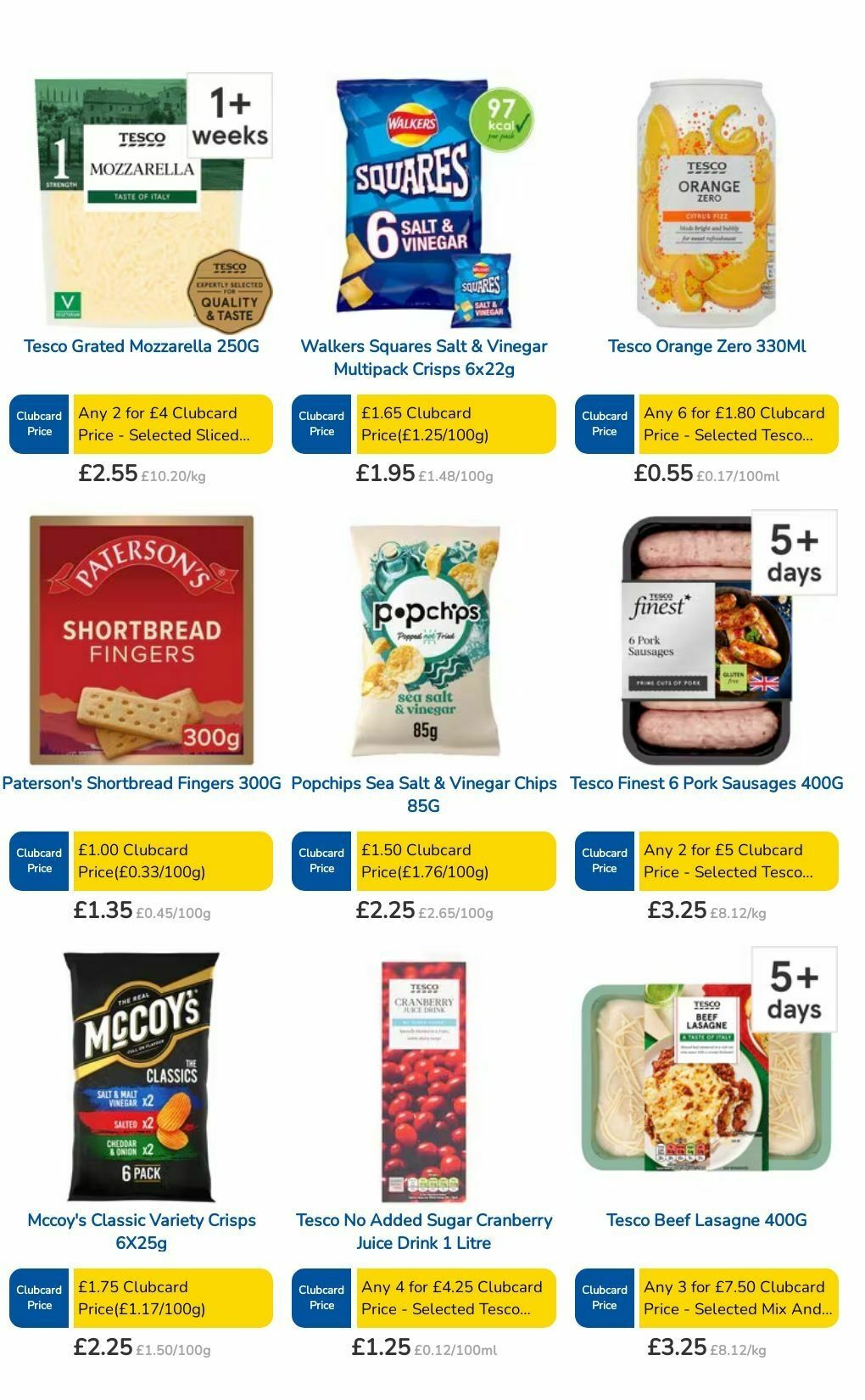 TESCO Offers from 25 July