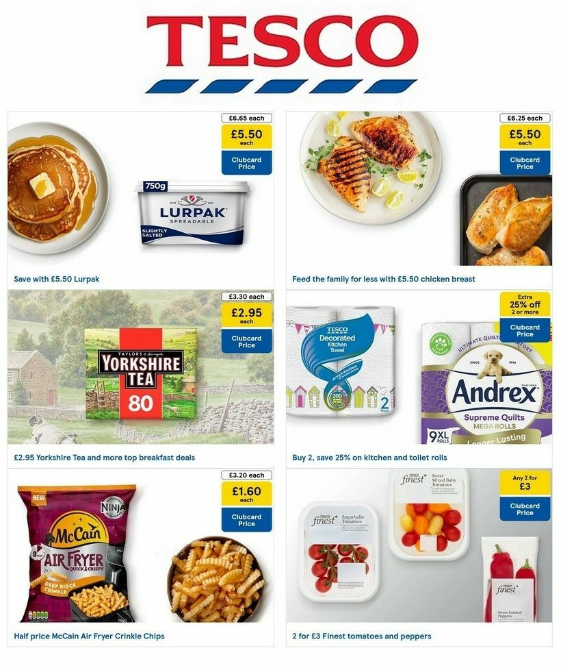 TESCO Offers from 1 August