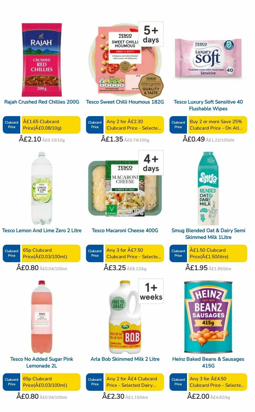 TESCO Offers from 1 August