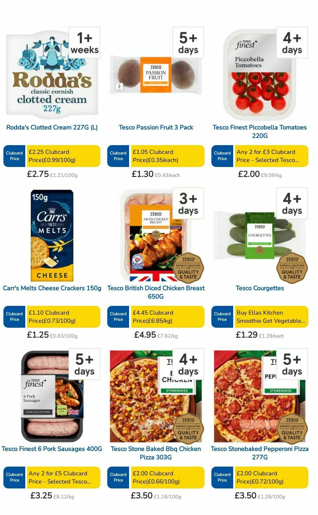 TESCO Offers from 1 August