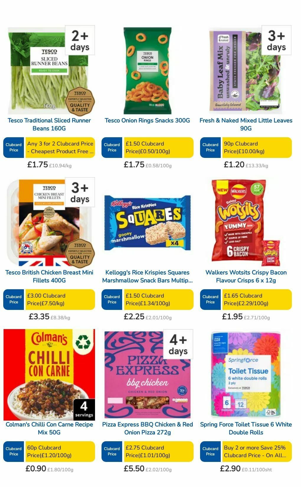 TESCO Offers from 1 August