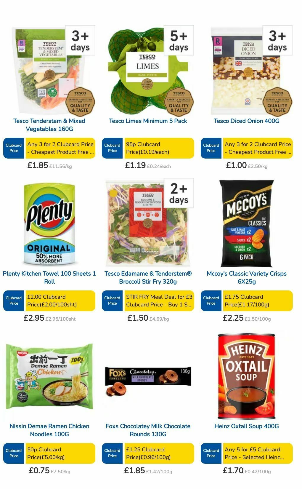 TESCO Offers from 1 August