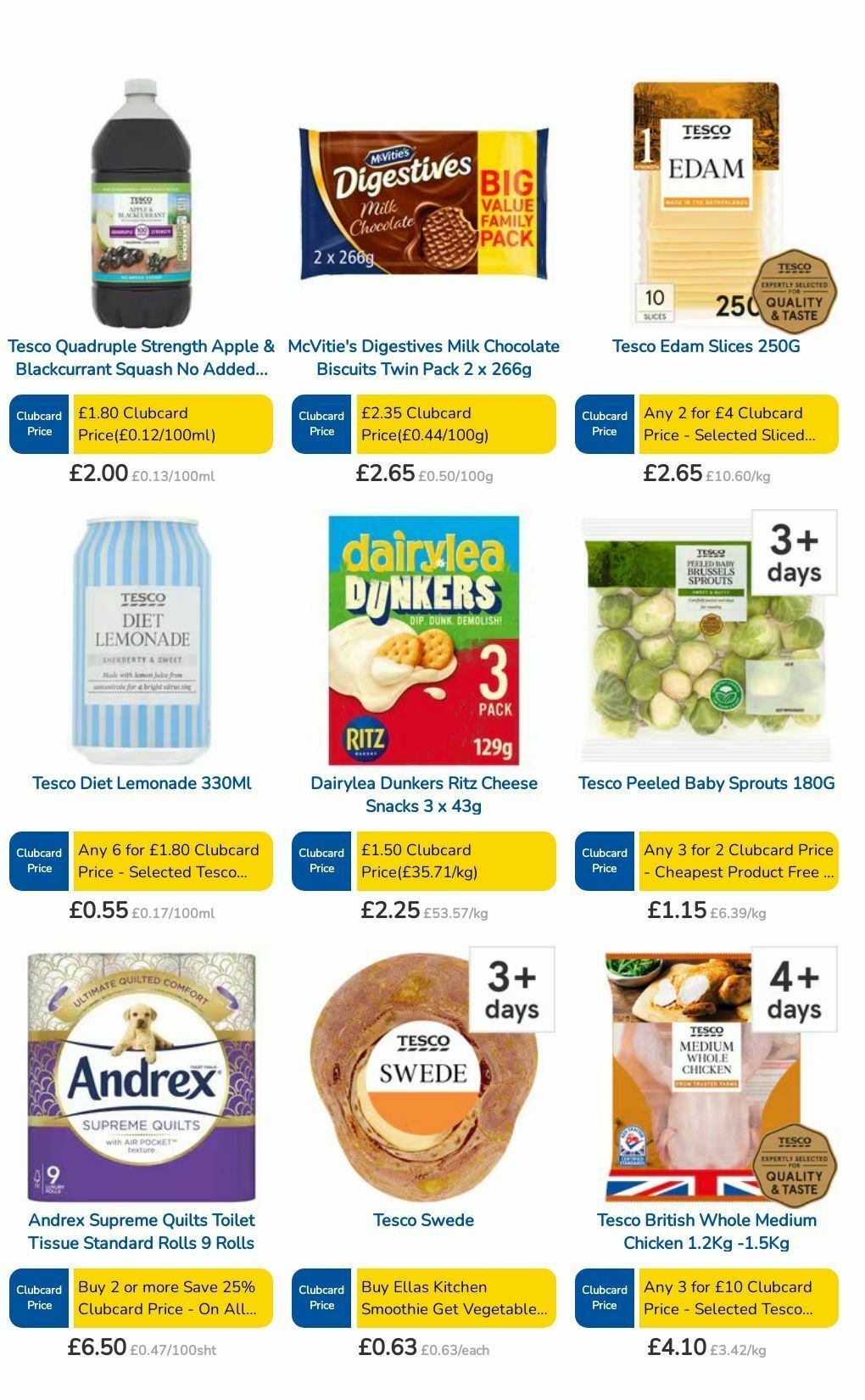 TESCO Offers from 1 August