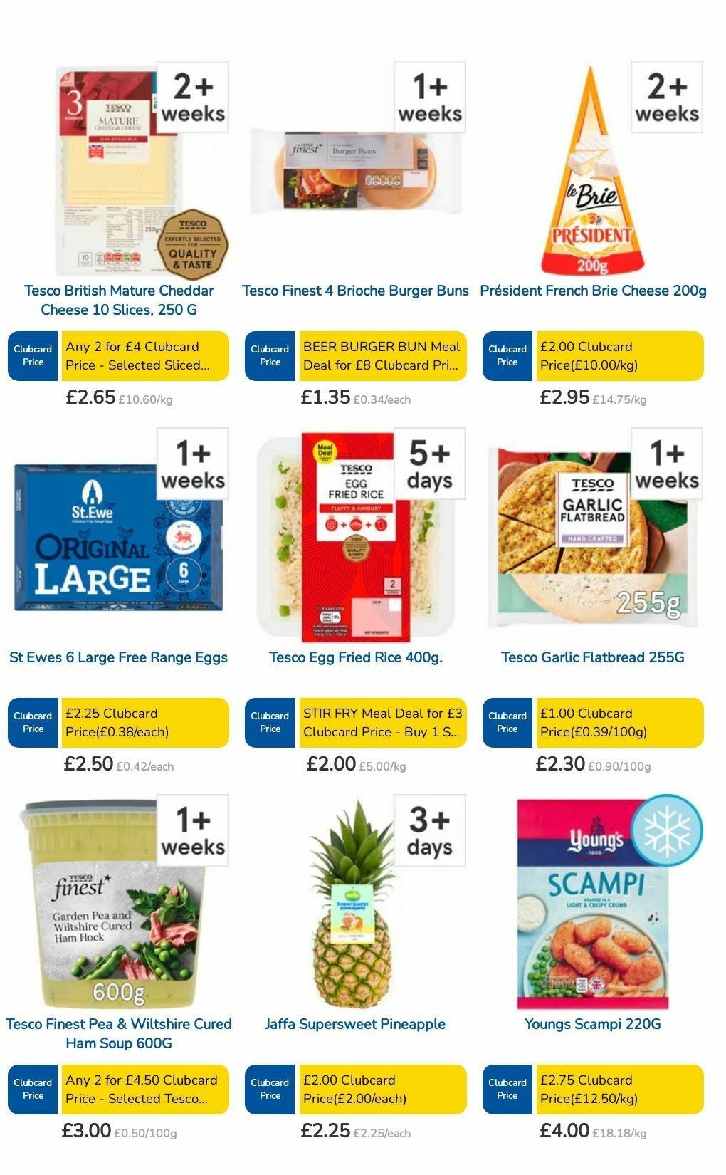 TESCO Offers from 1 August