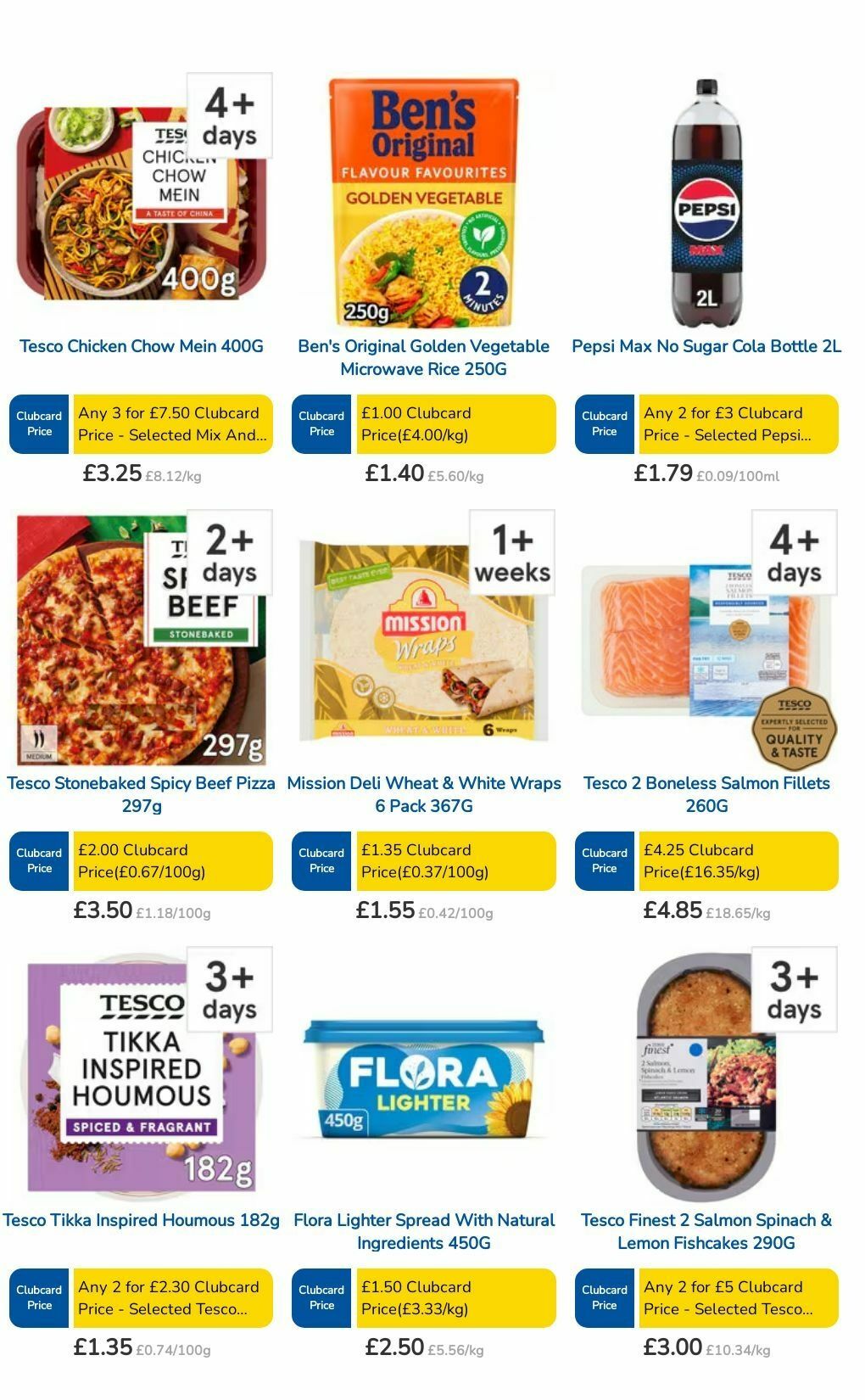 TESCO Offers from 1 August