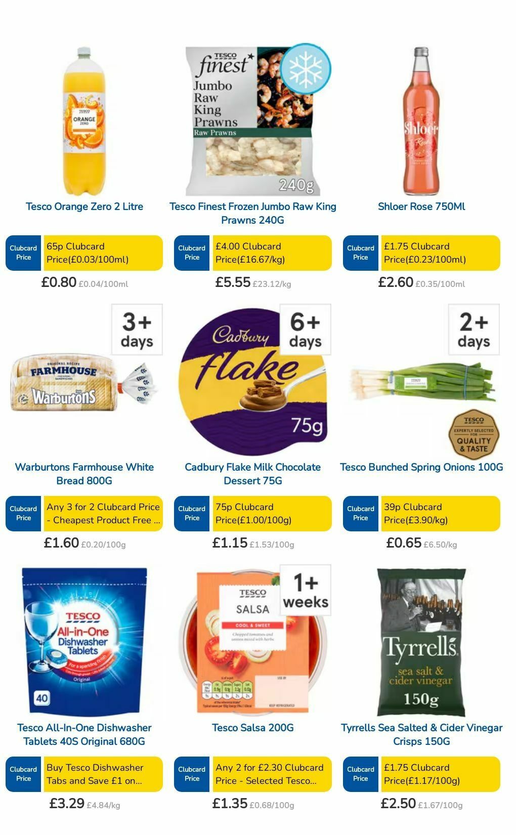 TESCO Offers from 1 August