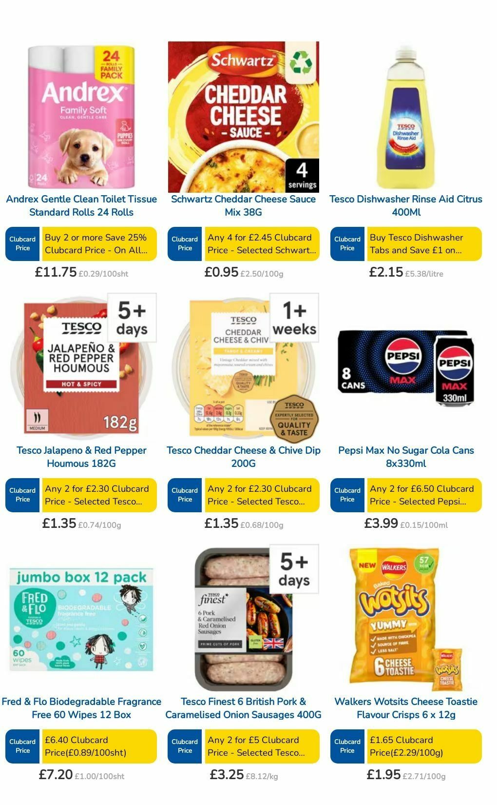 TESCO Offers from 1 August