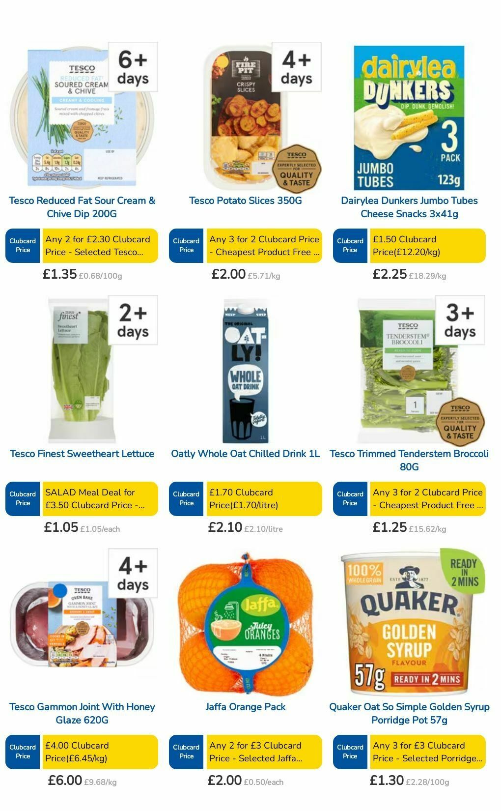 TESCO Offers from 1 August