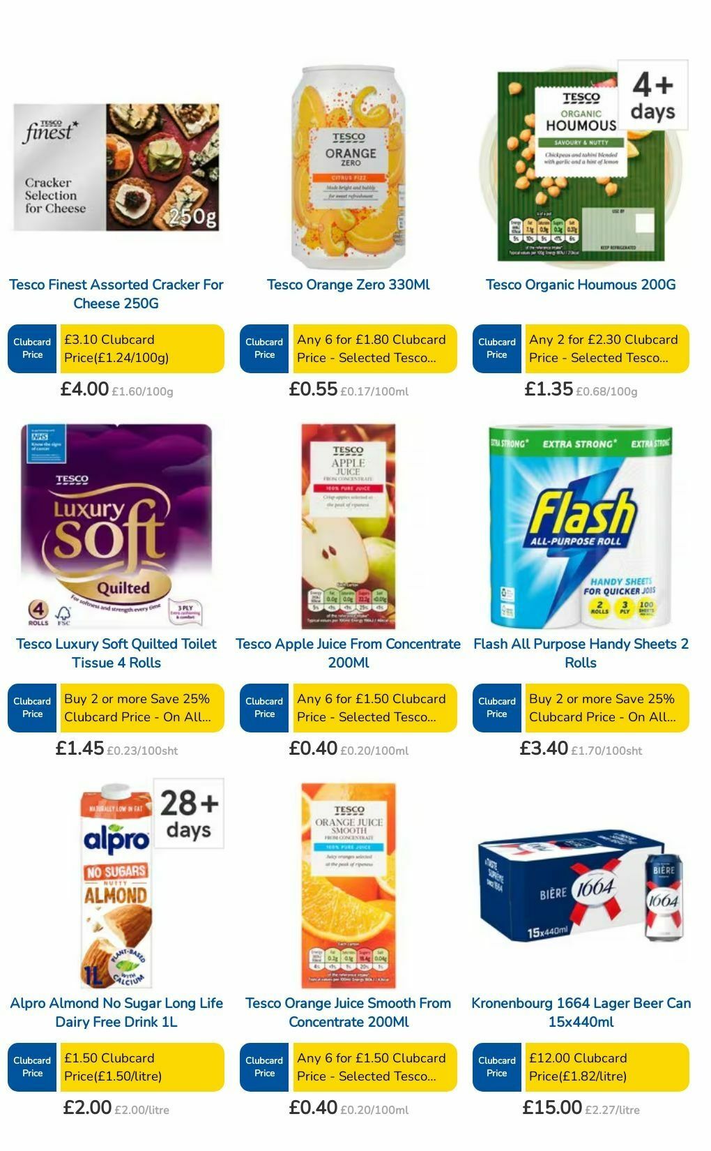 TESCO Offers from 1 August