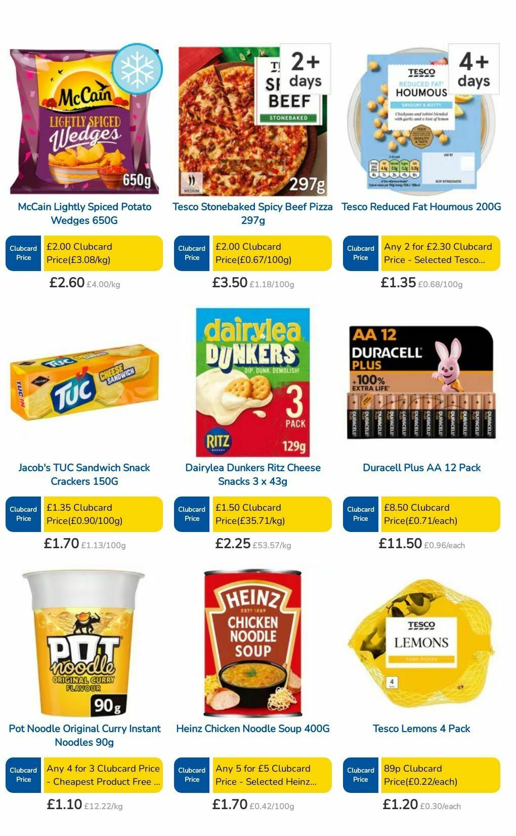 TESCO Offers from 8 August