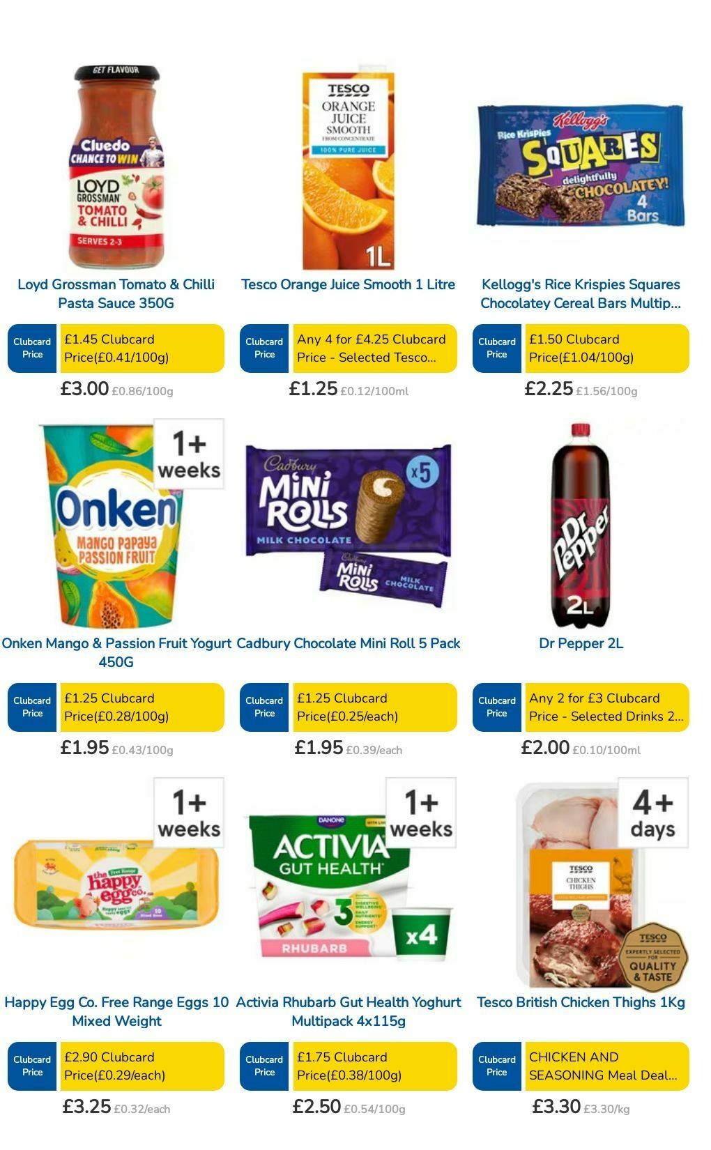 TESCO Offers from 8 August