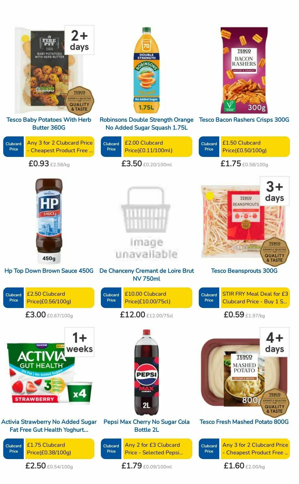 TESCO Offers from 8 August