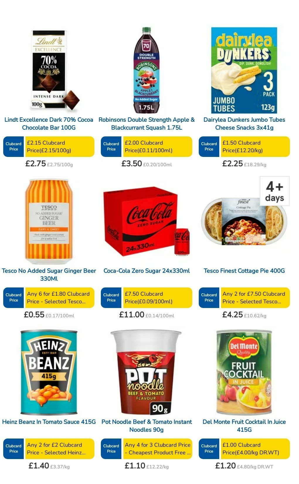 TESCO Offers from 8 August