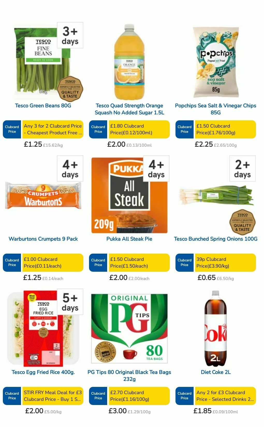 TESCO Offers from 8 August