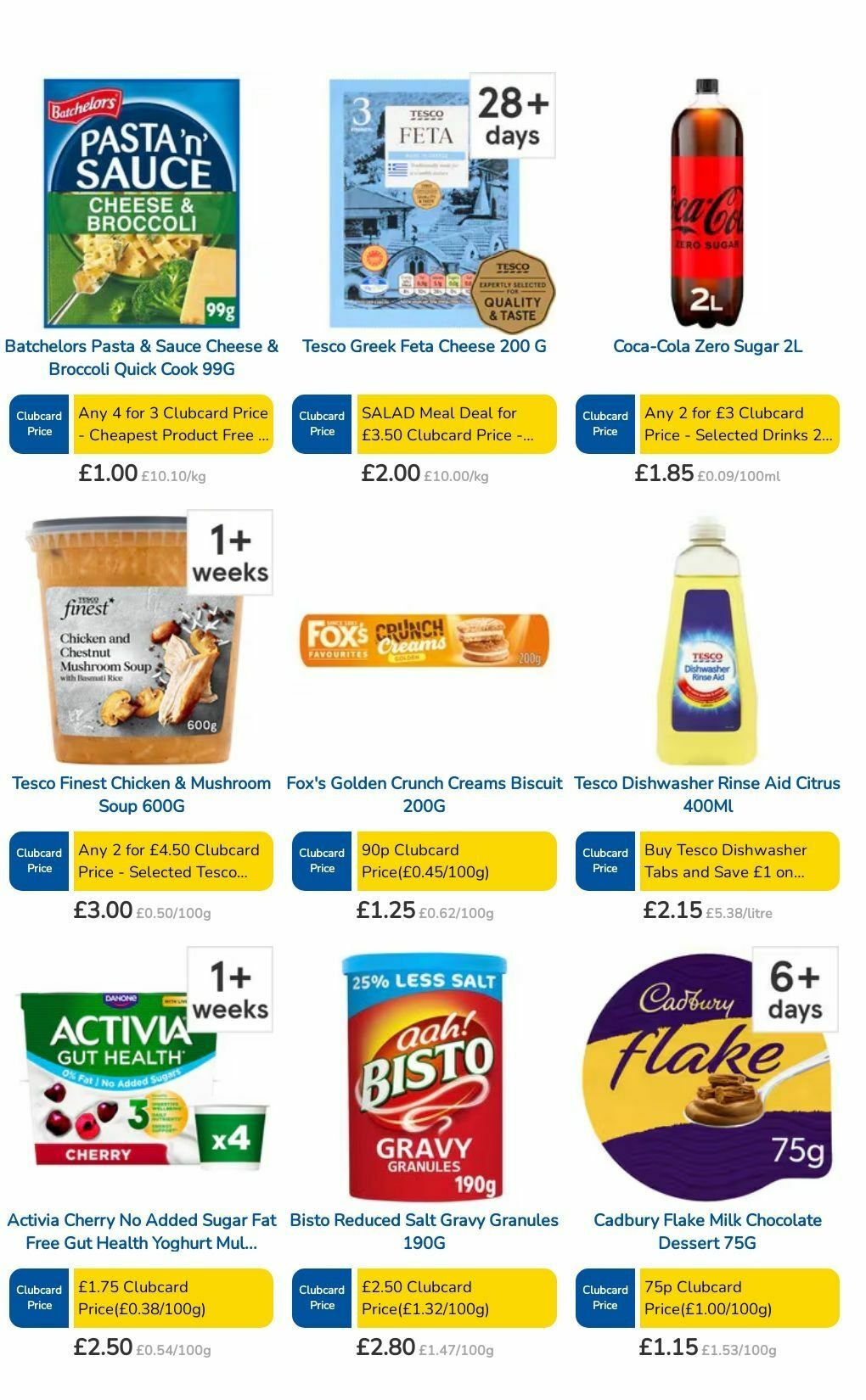 TESCO Offers from 8 August