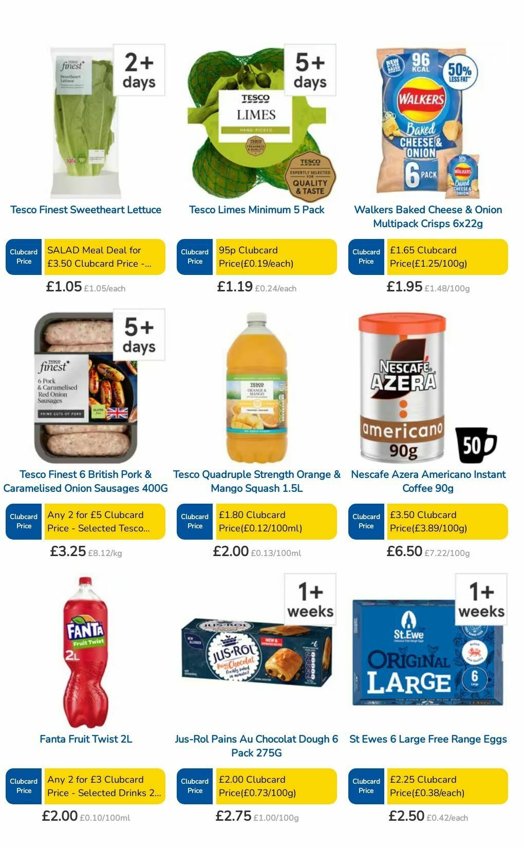 TESCO Offers from 8 August