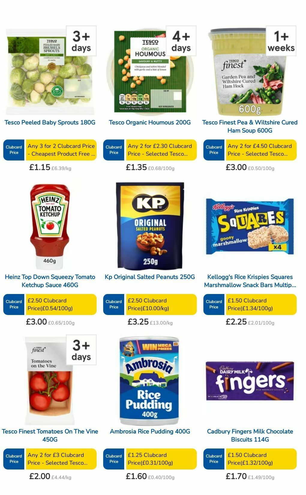 TESCO Offers from 8 August