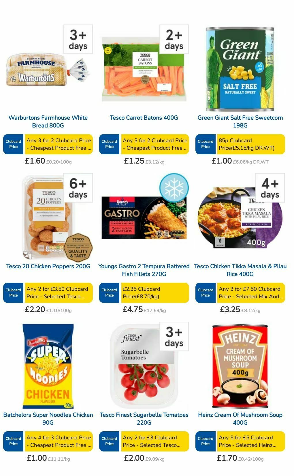 TESCO Offers from 8 August