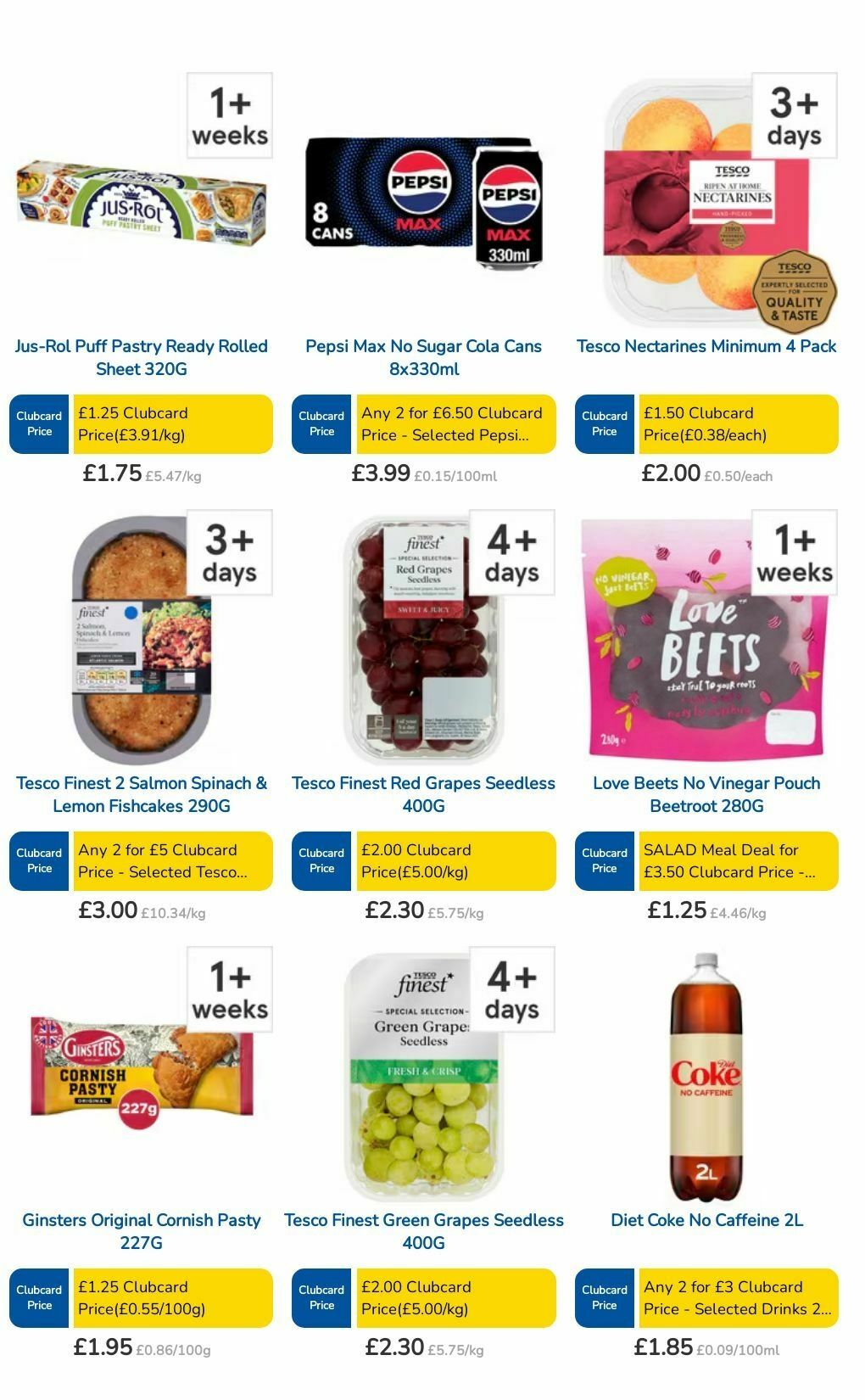 TESCO Offers from 8 August