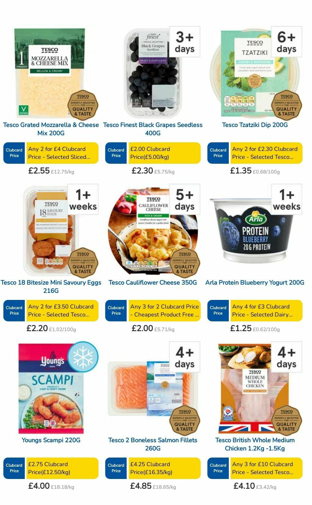 TESCO Offers from 8 August