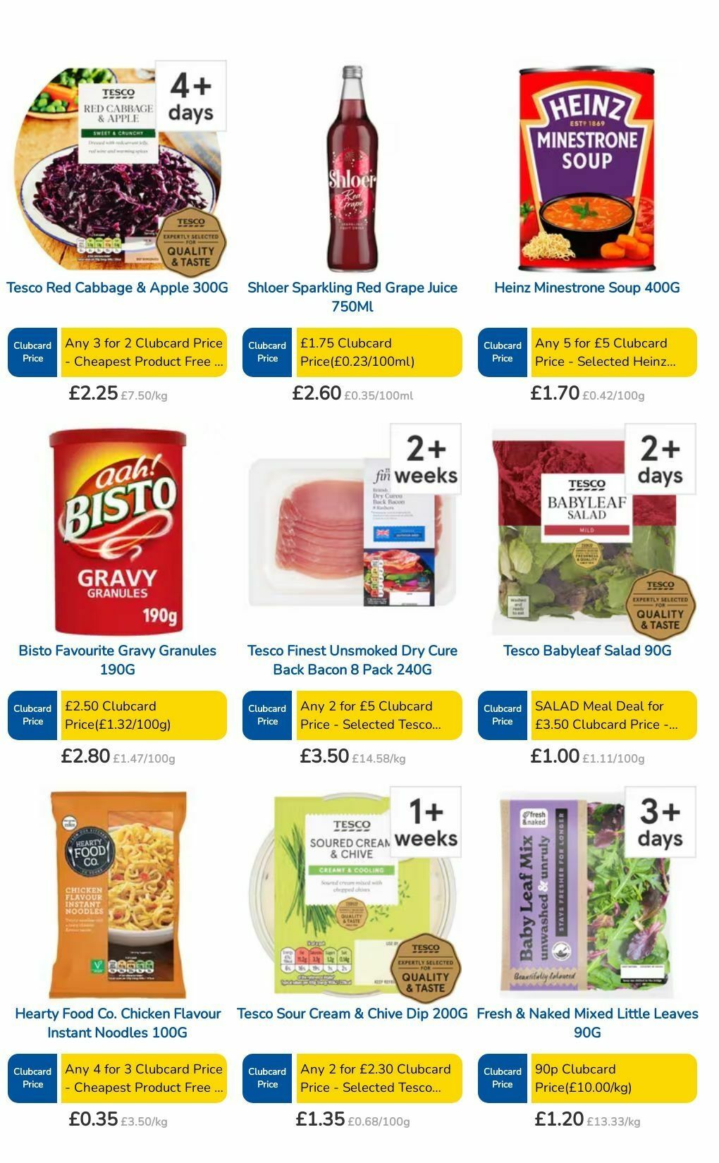 TESCO Offers from 8 August