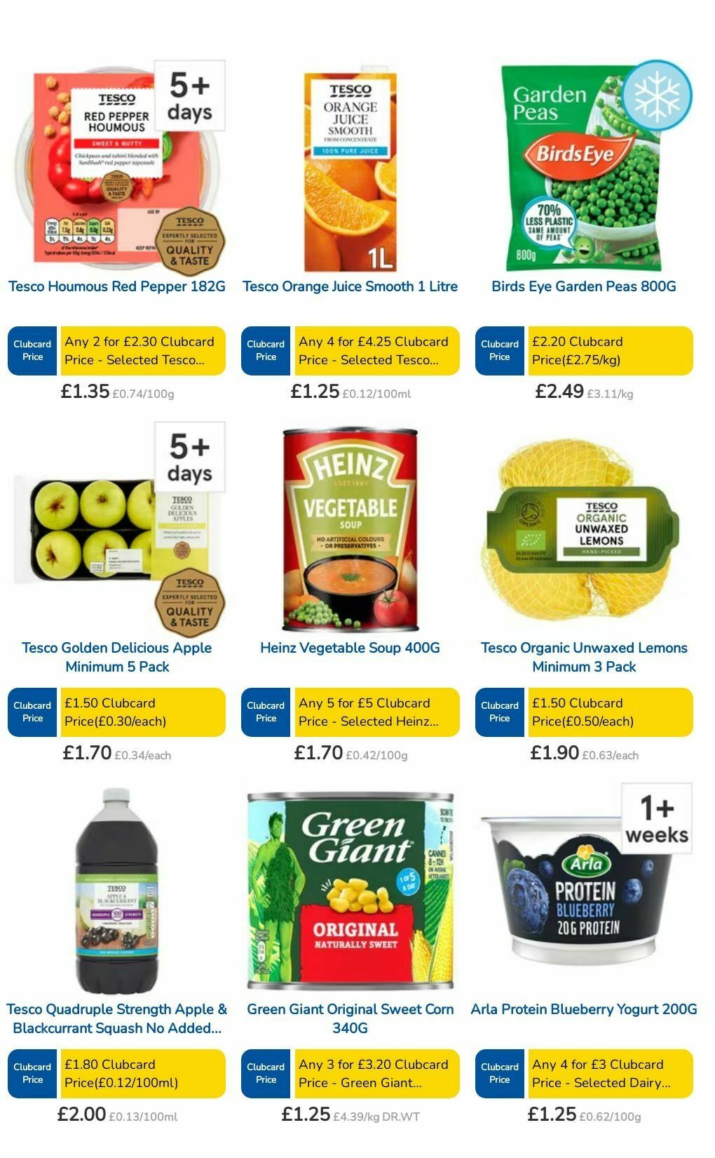 TESCO Offers from 15 August