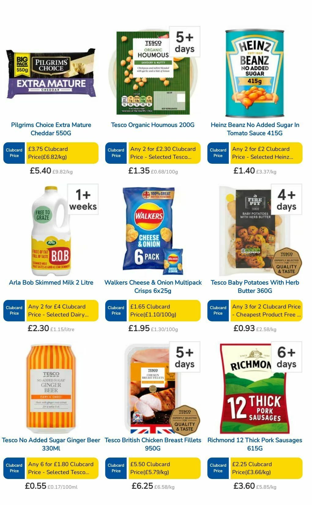 TESCO Offers from 15 August