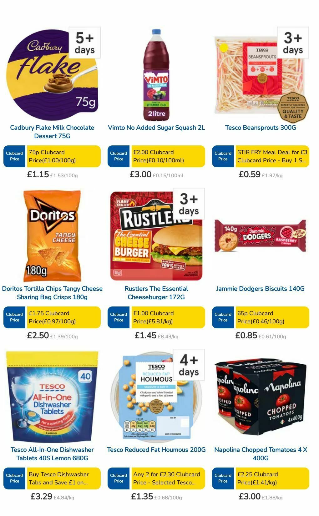 TESCO Offers from 15 August