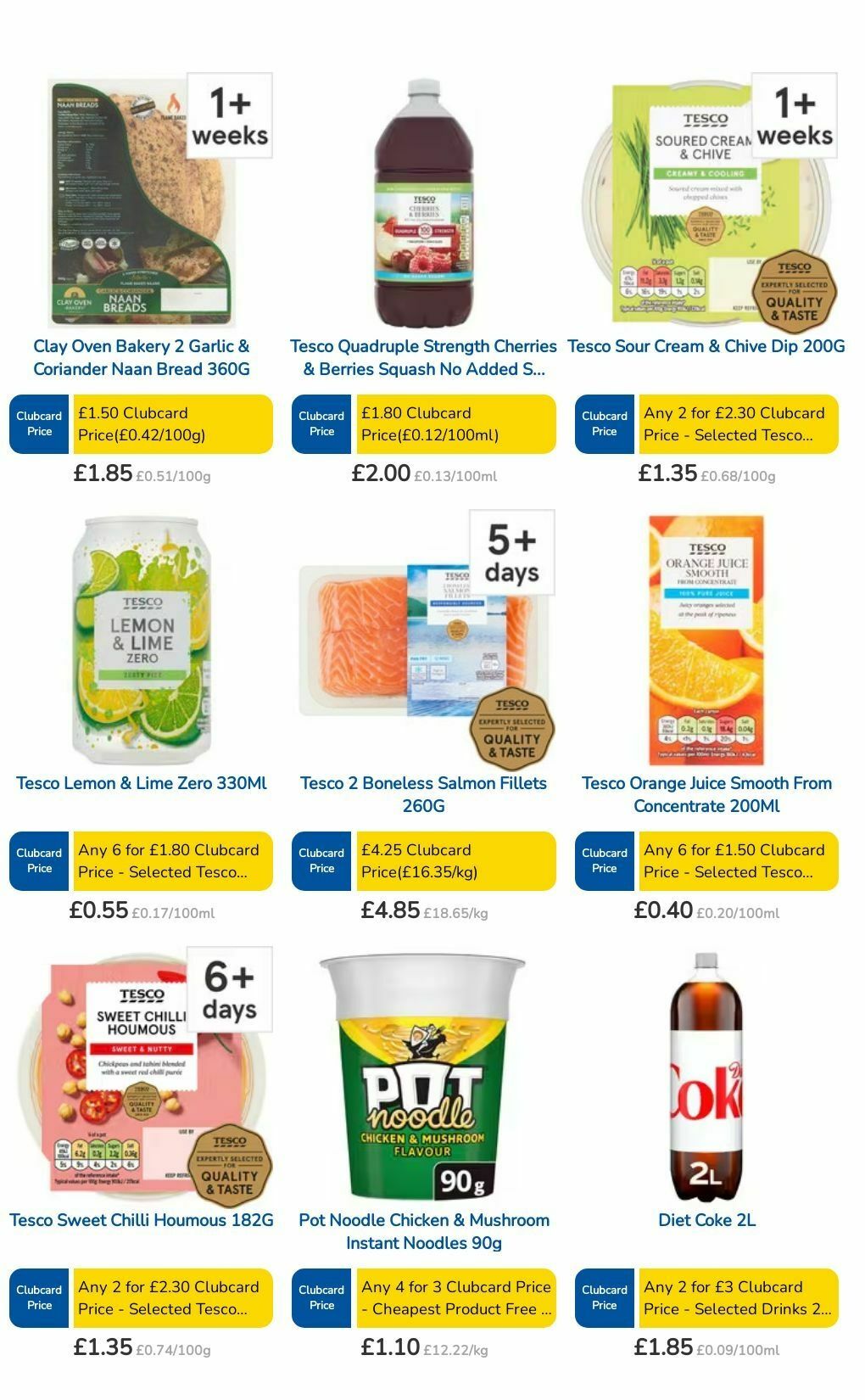 TESCO Offers from 15 August