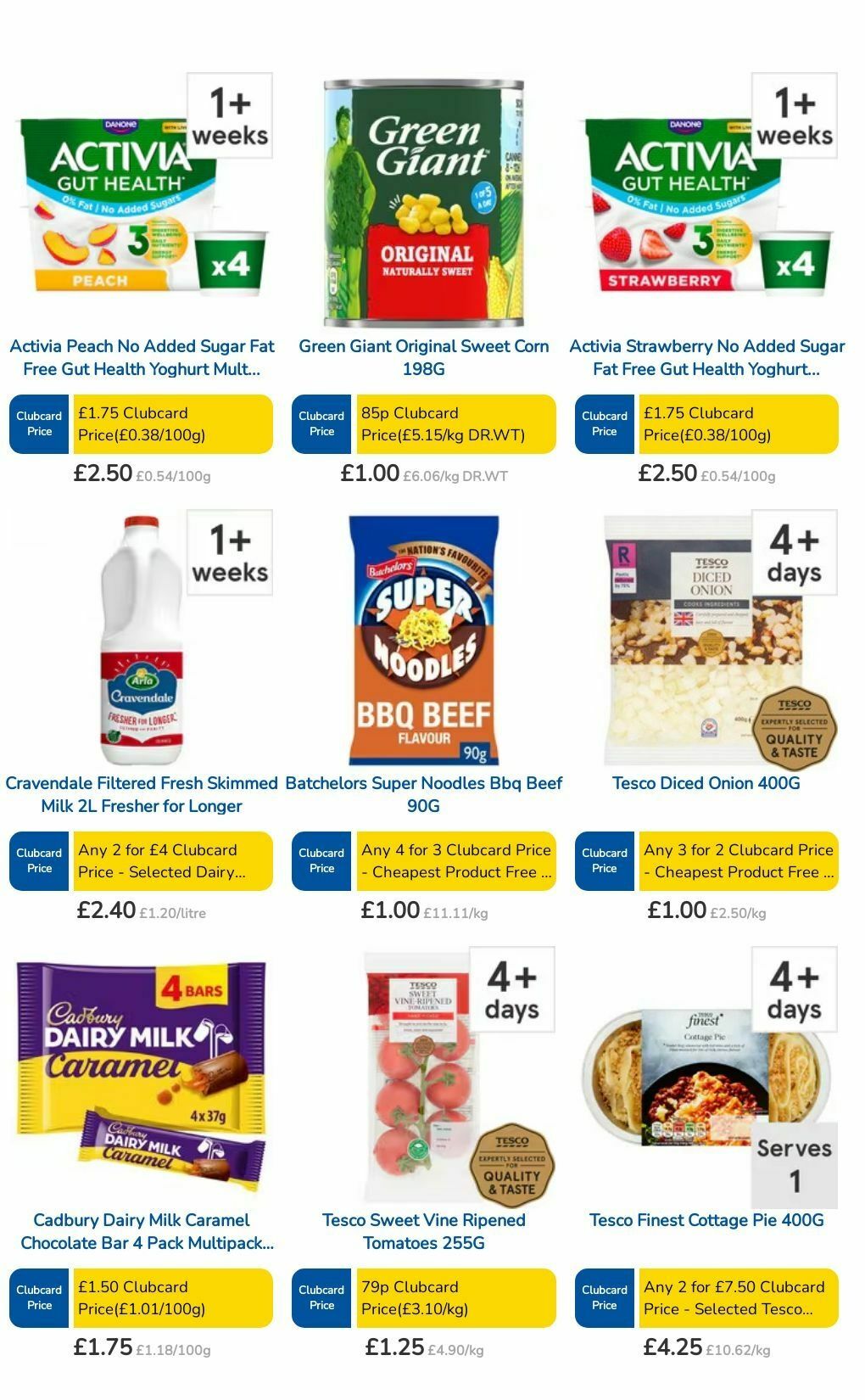 TESCO Offers from 15 August