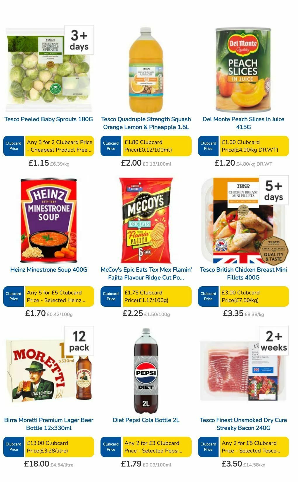 TESCO Offers from 15 August